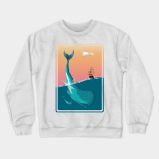 Blue Whale sea life Crewneck Sweatshirt